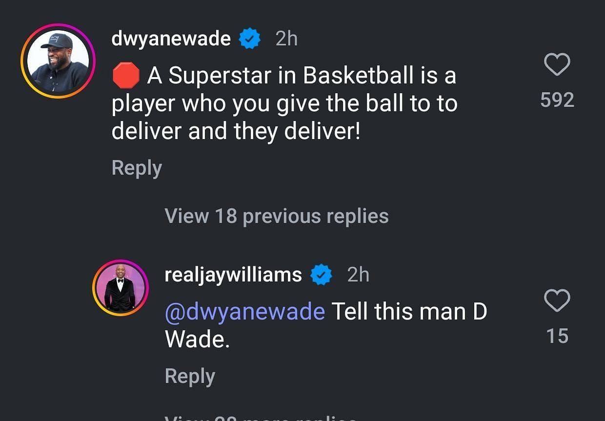 Dwayne Wade and Jay Williams' comments on Steph A. Smith's take on Tyrese Haliburton's 'superstar' label (Credits: Instagram/@firsttake)